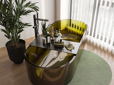 Glass Bathtub Modern Bathtub model