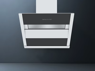 Modern Emmelle Range Hood Kitchen Appliance With Black And White Sleek Design For Cooking Area 3d model