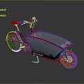 Modern Electric Cargo Bike With Spacious Storage Box And Sleek Design Features