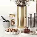 Stylish Kitchenware Display With Cutting Boards And Utensils
