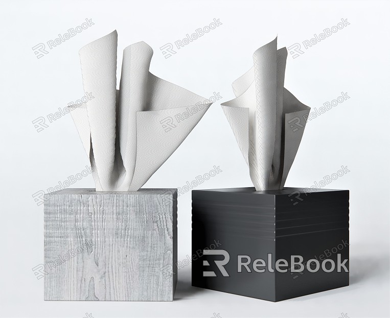 Modern Toilet Paper Ornaments Napkins Tissue Box Box model