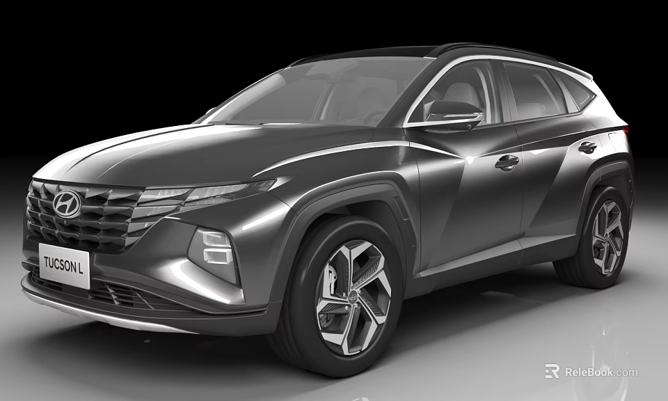 Hyundai Modern SUV With Sleek Body Design And Alloy Wheels 3d model 