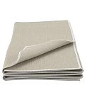 Beige Cotton Towel with Soft Texture Folded for Bath or Hand Use