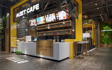 Industrial LOFT Front Desk 3d model