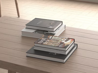 Books Modern Books 3d model