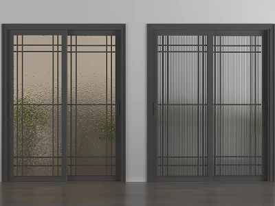 Modern sliding door 3d model Modern sliding door 3d model