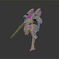 Mech Warrior Mech Soldier Machine Battlearm Mechanical Battlearm Machine Fighter Robot 3d model