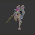 Mech Warrior Mech Soldier Machine Battlearm Mechanical Battlearm Machine Fighter Robot 3d model