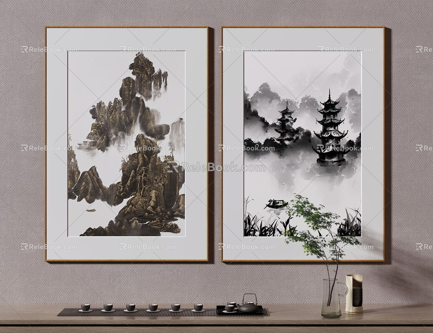 New Chinese Decorative Painting model