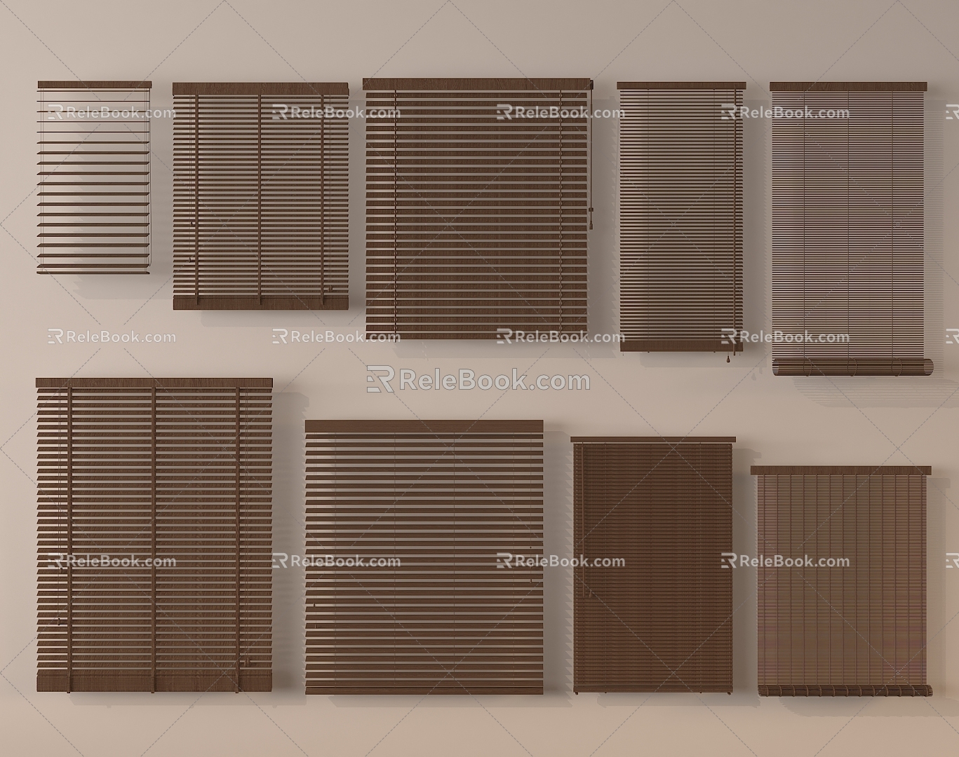 new chinese venetian blinds roller blinds blinds blinds 3d model