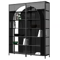 Modern Arched Open Shelf Bookcase With Glass Panels Decorative Bowls And Books For Living Room