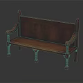 Elegant Wooden Vintage Leisure Chair With Carved Backrest Armrests And Decorative Legs