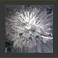 3D Rendered Snowy Mountain Landscape With Detailed Texture And White Snow Cover