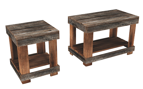 Industrial LOFT stool 3d model