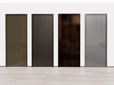 Stylish Sliding Doors With Multiple Designs And Material Options For Interior Design 3d model