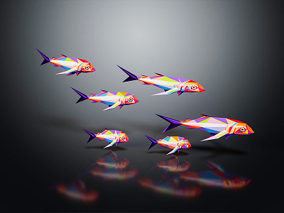 Modern Fish Carto Fish model