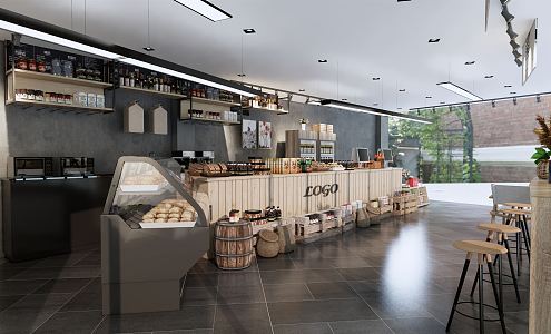 Modern Bakery 3d model