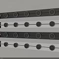 Modern Switch Panels With Black And White Sleek Design And Multiple Round Switches