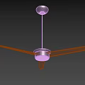 Modern Air Conditioner Ceiling Fan with LED Light and Sleek Metal Blades