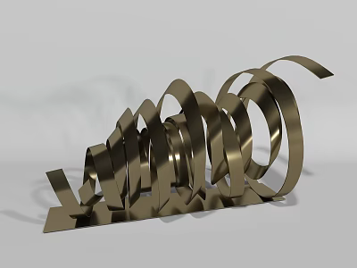 Modern ornaments metal ornaments 3d model