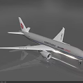 Air China Passenger Aircraft With White Body Red Tail Logo And Blue Stripe