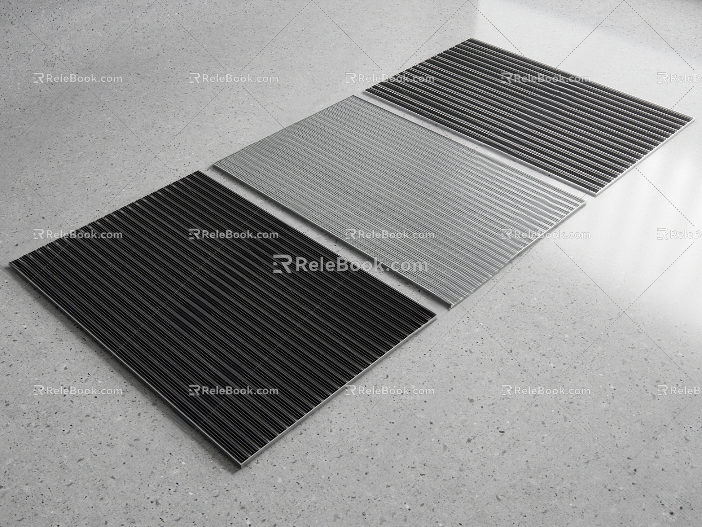 Modern non-slip mat non-slip blanket 3d model