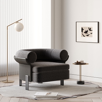 Modern Single Sofa Leisure Chair 3d model