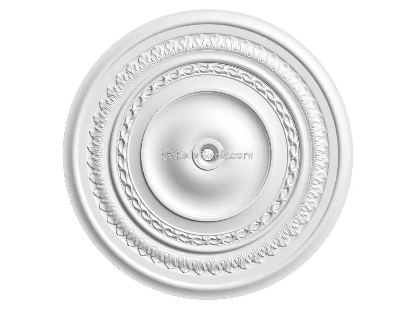 European-style lamp panel gypsum component carved 3d model