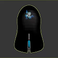 Ergonomic Wireless Gaming Mouse With Blue LED Light Modern Sleek Design For Computer Use