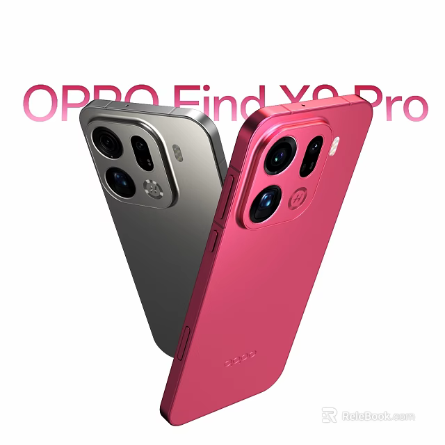 OPPO Find X Pro Smartphones With Dual Color Options Silver And Pink Back Camera Design 3d model 