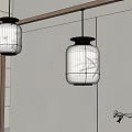 Elegant Luxury Kitchen Interior With Hanging Lanterns And Modern Lighting Design