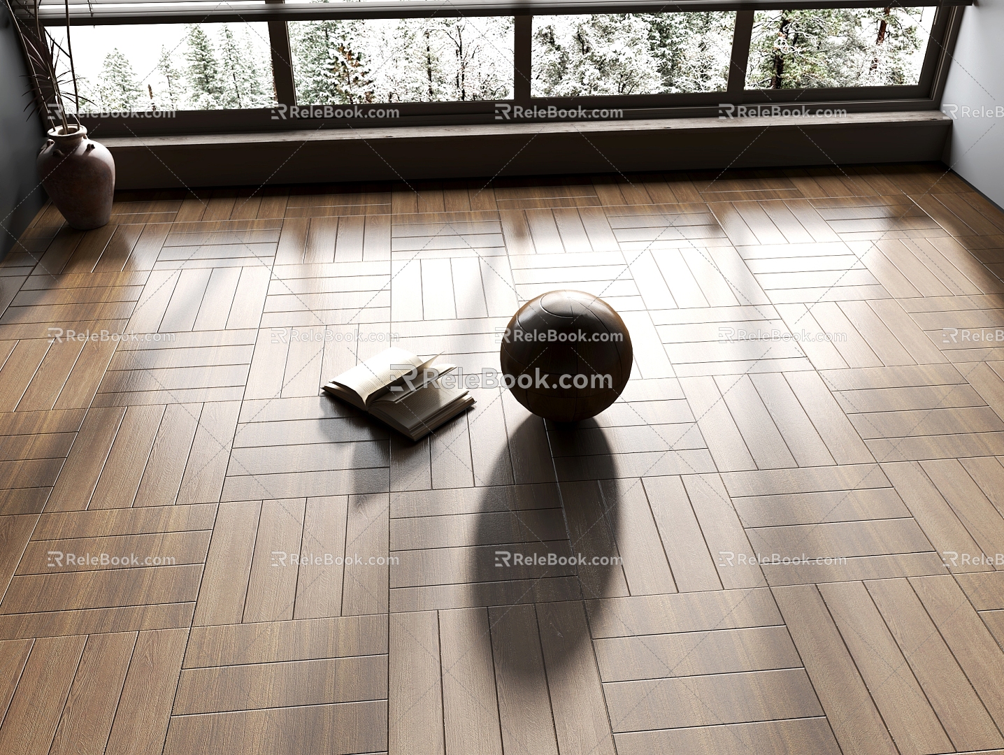 Wood floor 3d model