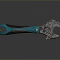 Pipe pliers vise bench vise wrench tool hardware tool processing tool furniture 3d model