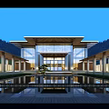 Luxury Forest Villa Resort With Swimming Pool Modern Architecture And Lush Green Trees Surroundings