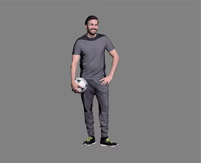 Modern man fitness figure 3d model Modern man fitness figure 3d model