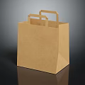 Durable Eco Friendly Brown Paper Bag With Handles For Daily Shopping Use