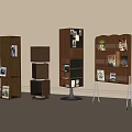 Modern Bookshelf Bookcase 3d model