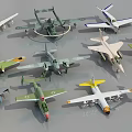 Various Fighter Jet Models Collection With Different Styles And Designs 3d model