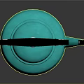 Turquoise Kettle With Black Handle White Lid And Modern Home Design