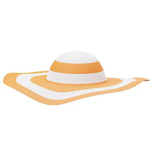 Modern hat cartoon hat 3d model