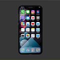 Modern Smartphone With High Definition Touch Screen And Multiple App Icons