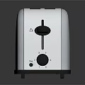 Modern Tefal Silver Stainless Steel Toaster Sleek Kitchen Appliance Design