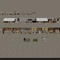 Shopping Mall Stores Layout With Numbered Units And Various Shop Locations