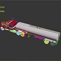 Red Truck With Silver Tanker Trailer And Pink Wheels In Realistic 3D Rendering