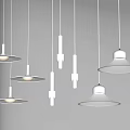 Modern chandelier combination 3d model