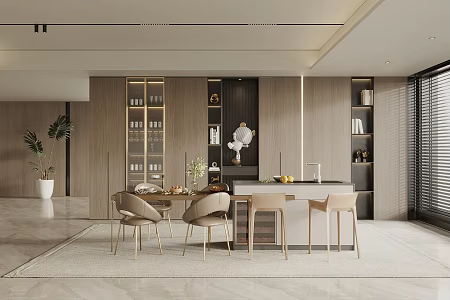 Modern Restaurant Nakajima Restaurant 3d model