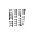 Modern Bathroom Shelving Units With Multi Tier Design And Wheels For Storage