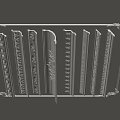 Gypsum Carved Lines 3d model