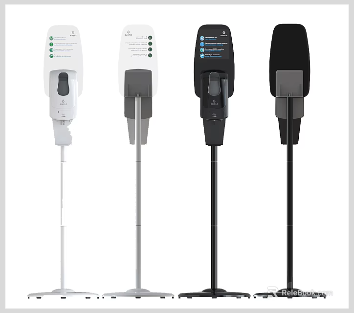 Modern Medical Devices With Various Designs Digital Displays And Control Buttons 3d model 