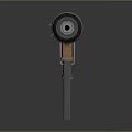 Tactical Submachine Gun With Wooden Grip Metal Barrel Detachable Magazine And Muzzle Device